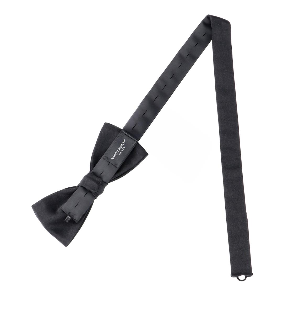 SAINT LAURENT Черная шелковая бабочка, фото 3
