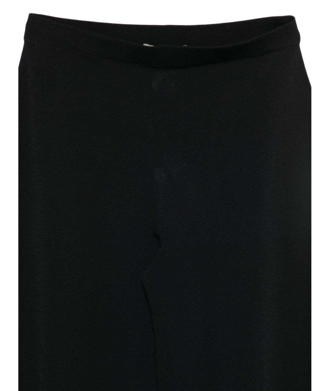 D.EXTERIOR Черные вискозные прямые брюки, фото 3