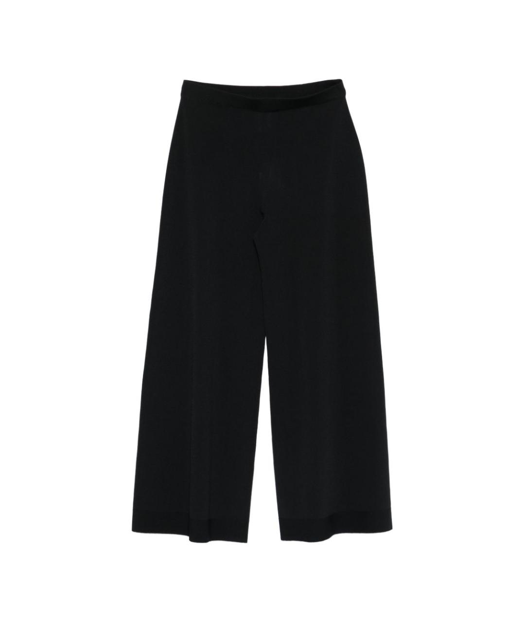 D.EXTERIOR Черные вискозные прямые брюки, фото 1