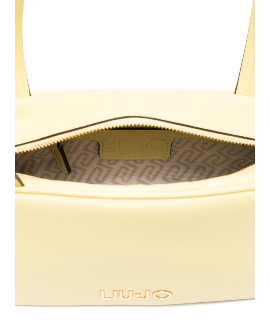 LIU JO Желтая сумка через плечо из искусственной кожи, фото 2