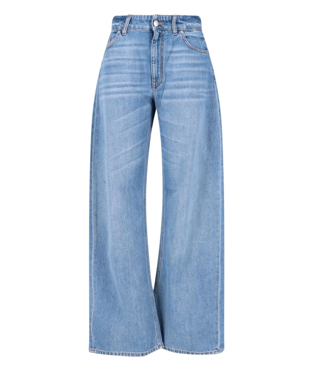 STELLA MCCARTNEY Голубые хлопковые прямые джинсы, фото 1