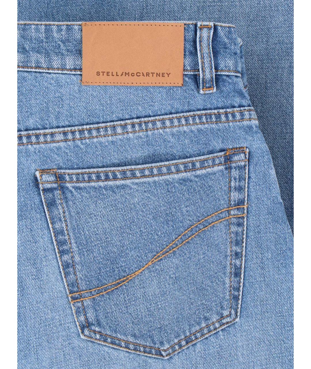STELLA MCCARTNEY Голубые хлопковые прямые джинсы, фото 5