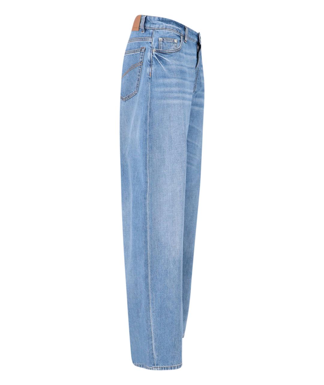 STELLA MCCARTNEY Голубые хлопковые прямые джинсы, фото 3