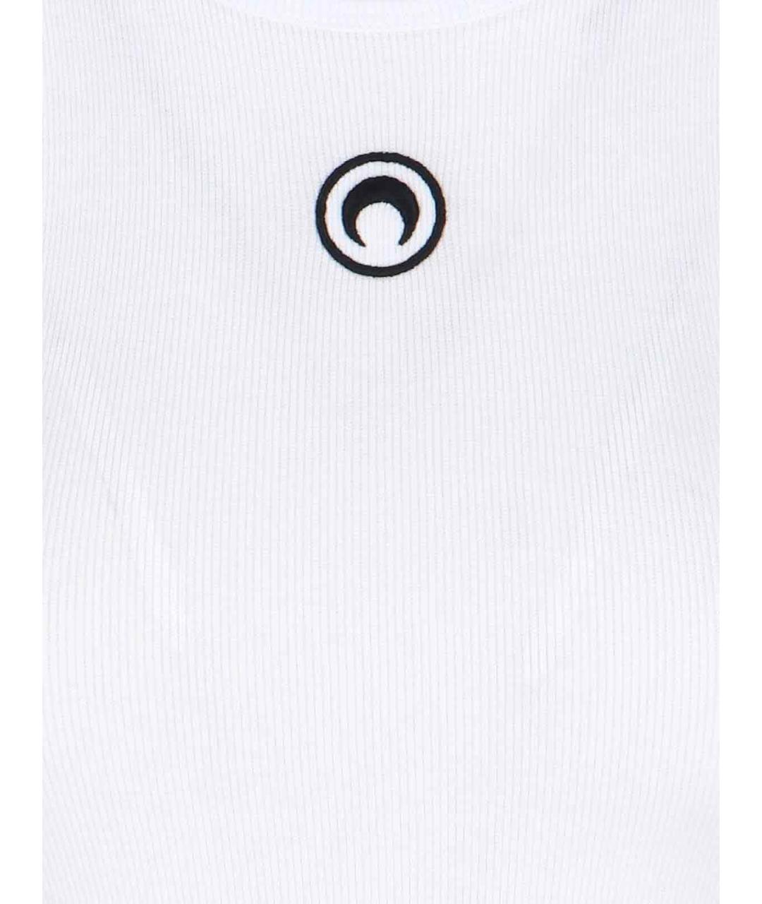 MARINE SERRE Белая хлопковая майка, фото 3