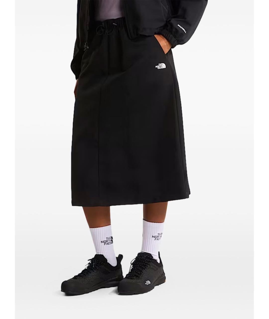 THE NORTH FACE Черная полиамидовая юбка миди, фото 2