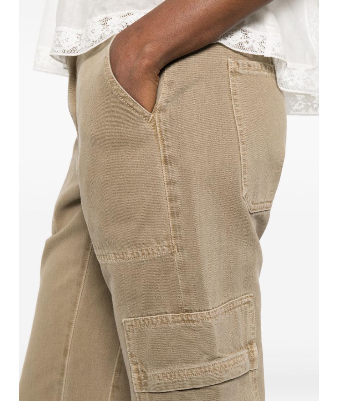 Citizien Of Humanity Бежевые хлопковые прямые джинсы, фото 2