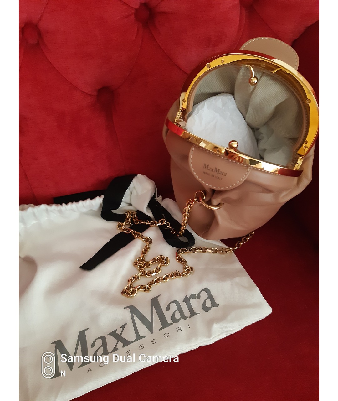 MAX MARA Розовая кожаная сумка тоут, фото 2