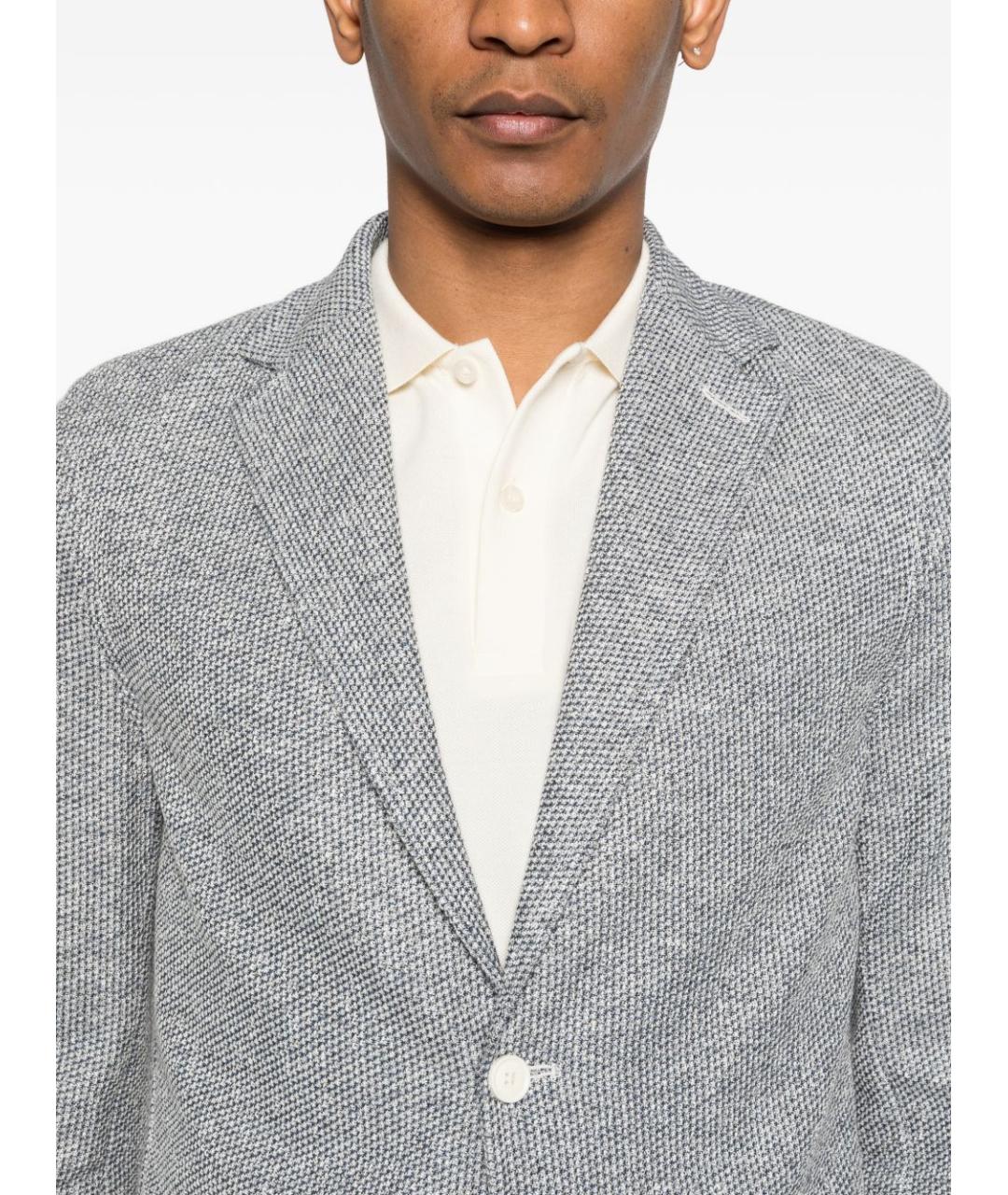 CIRCOLO 1901 Синий хлопковый пиджак, фото 5