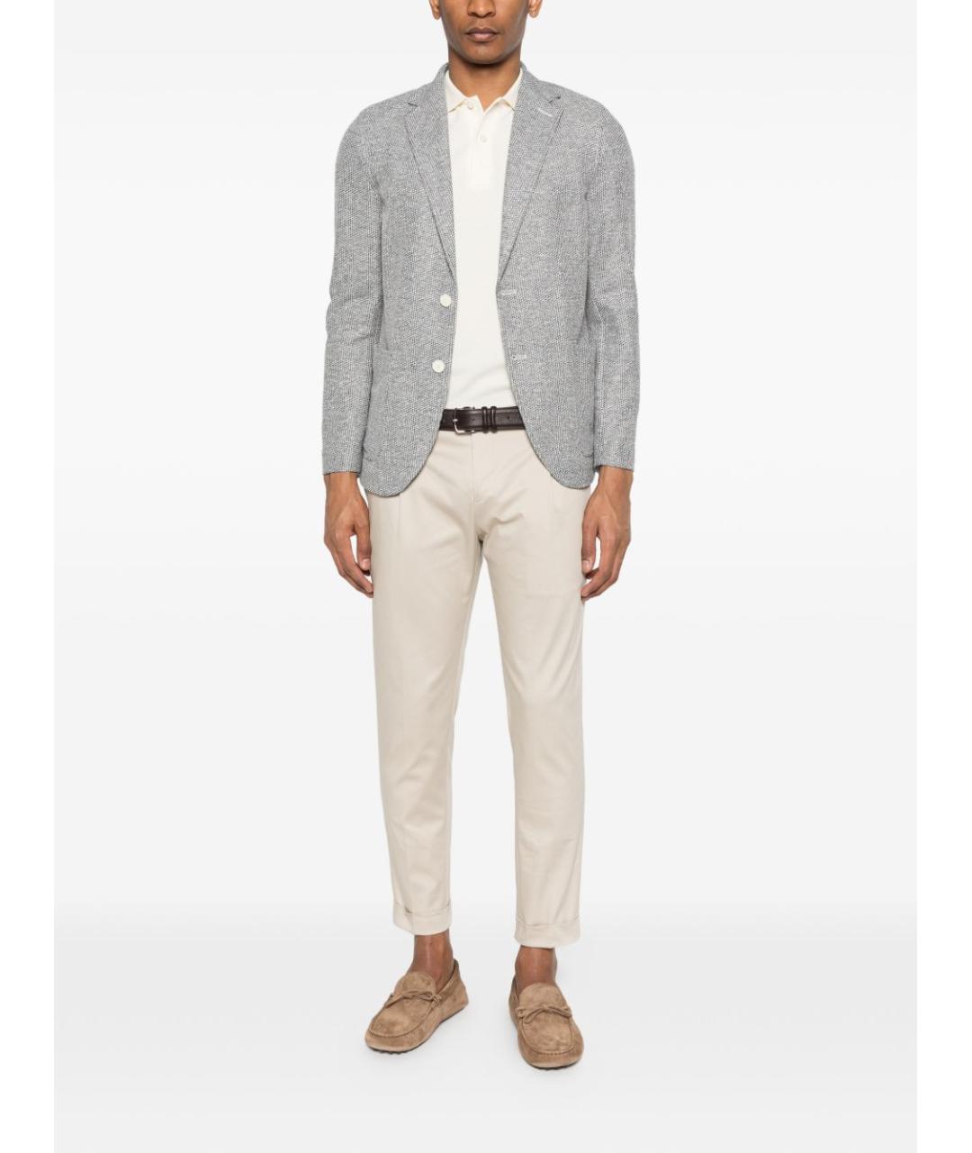 CIRCOLO 1901 Синий хлопковый пиджак, фото 2