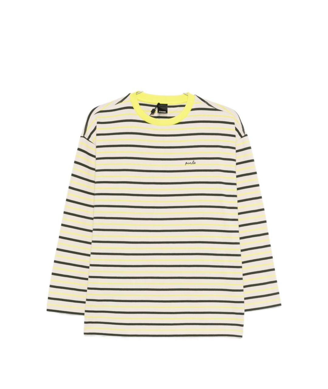 PINKO Бежевый хлопковый джемпер / свитер, фото 1