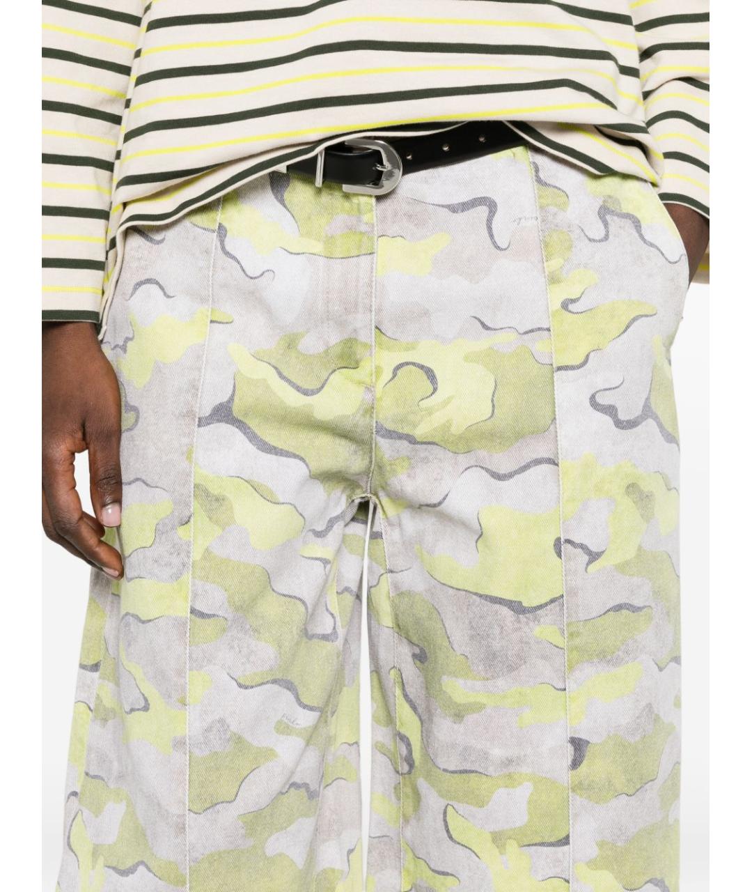 PINKO Бежевые прямые брюки, фото 2