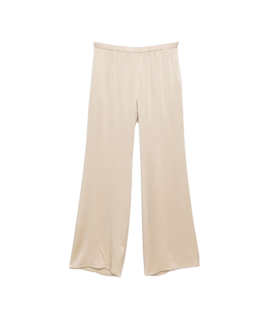 ANTONELLI FIRENZE Бежевые прямые брюки, фото 1