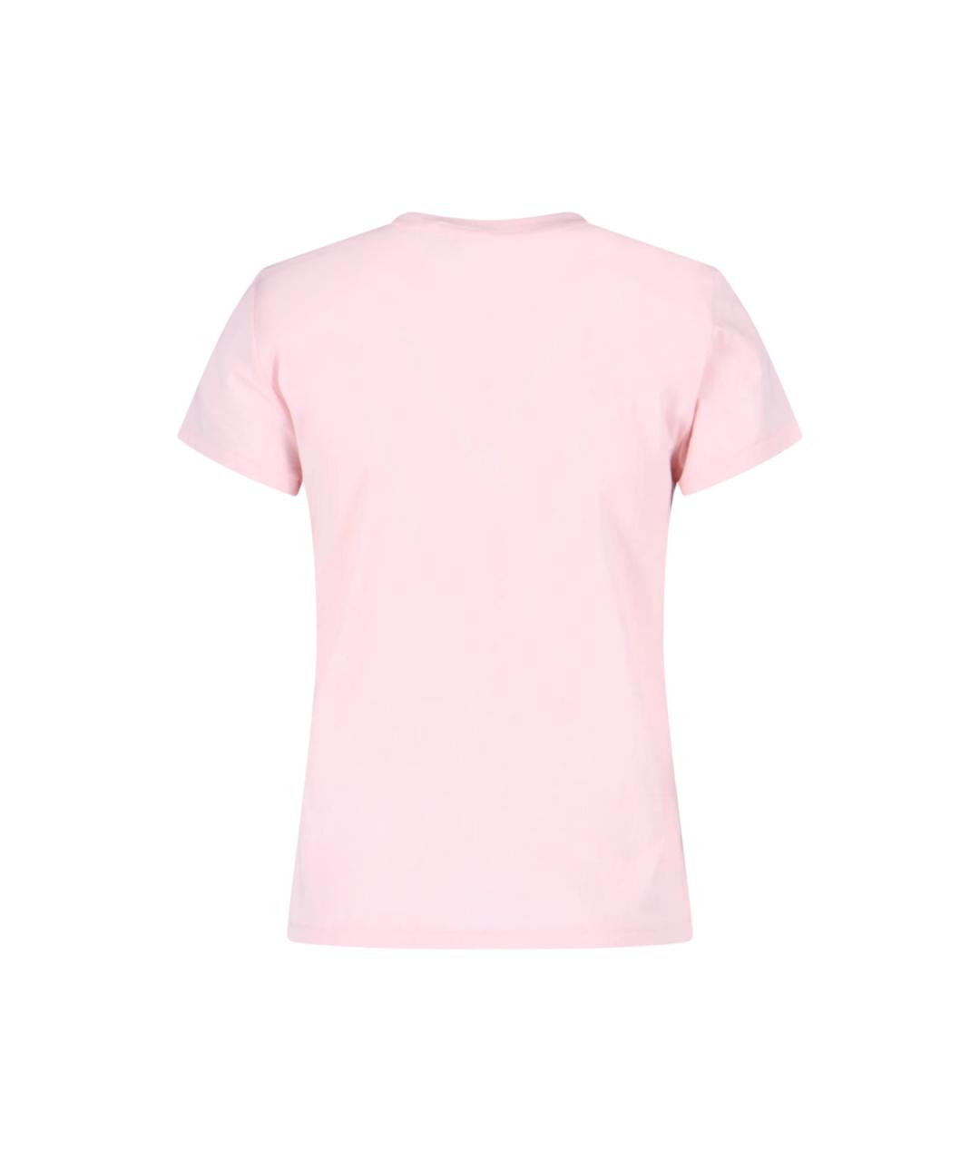 POLO RALPH LAUREN Розовая хлопковая футболка, фото 2