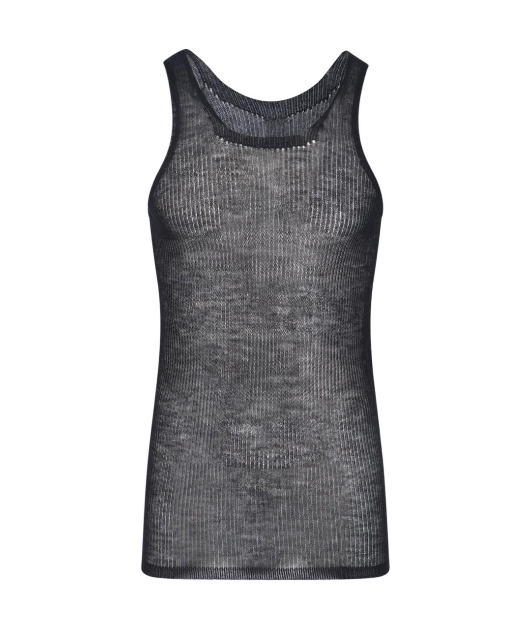 RICK OWENS Черная майка, фото 1