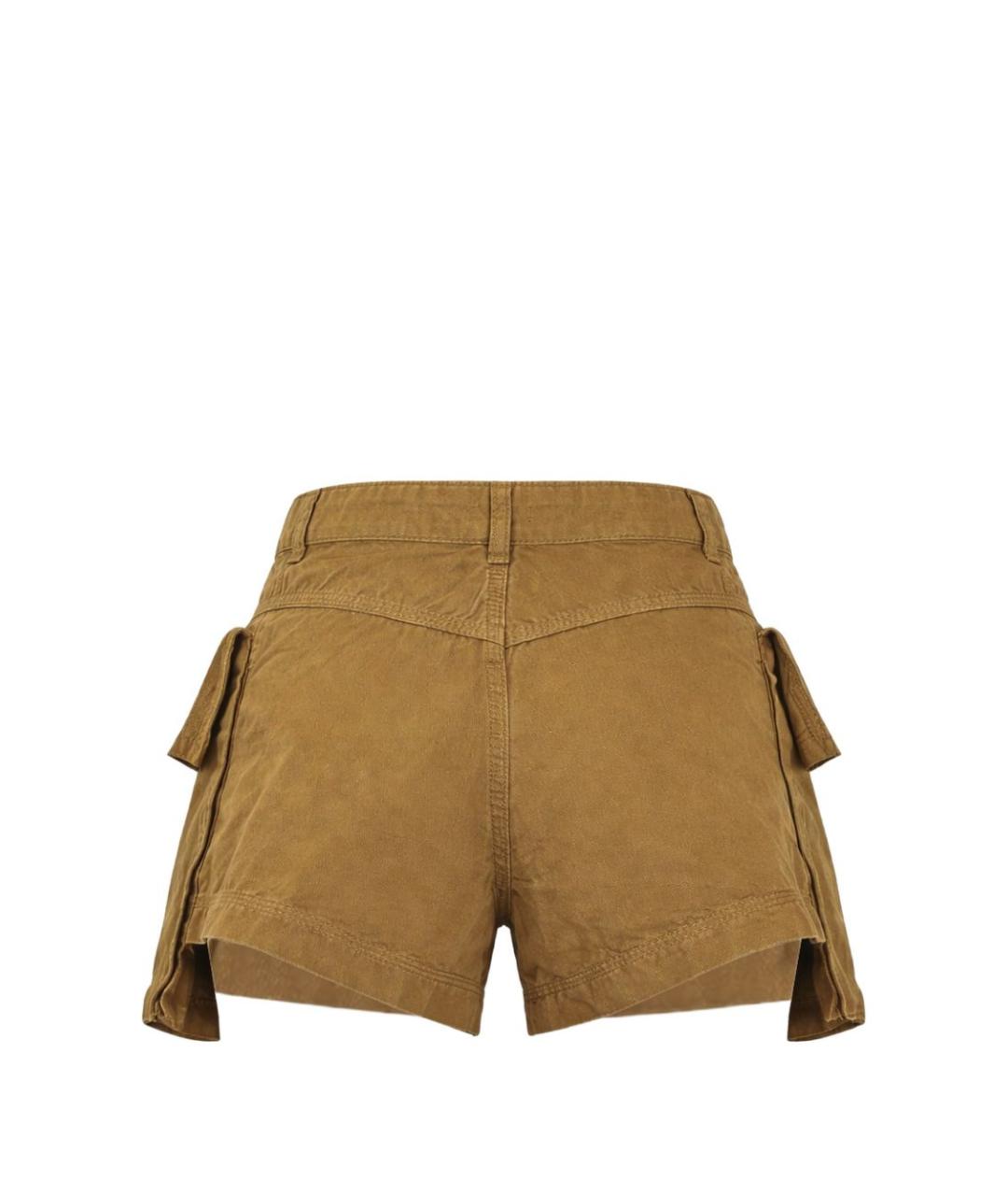 PINKO Коричневые хлопковые шорты, фото 2