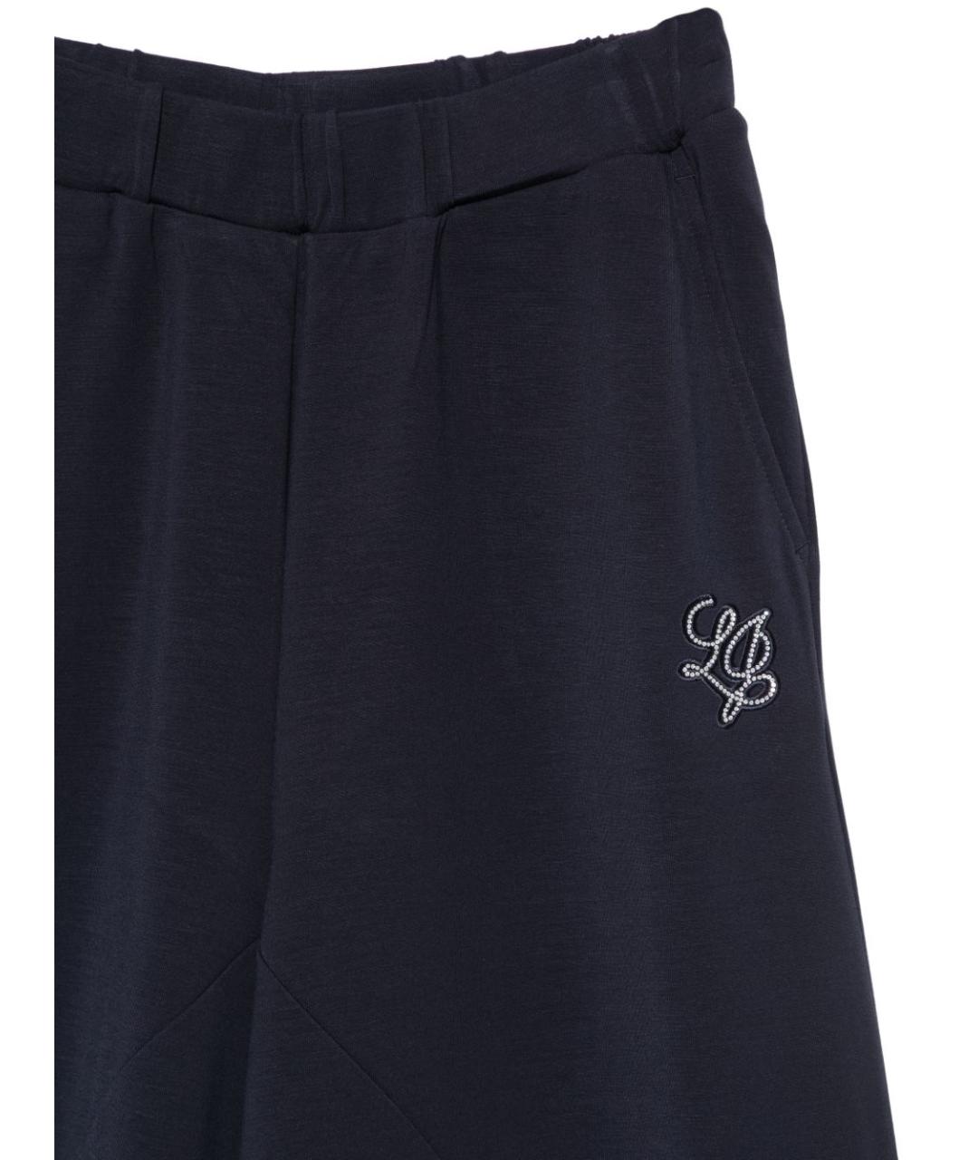 LIU JO Синие прямые брюки, фото 3