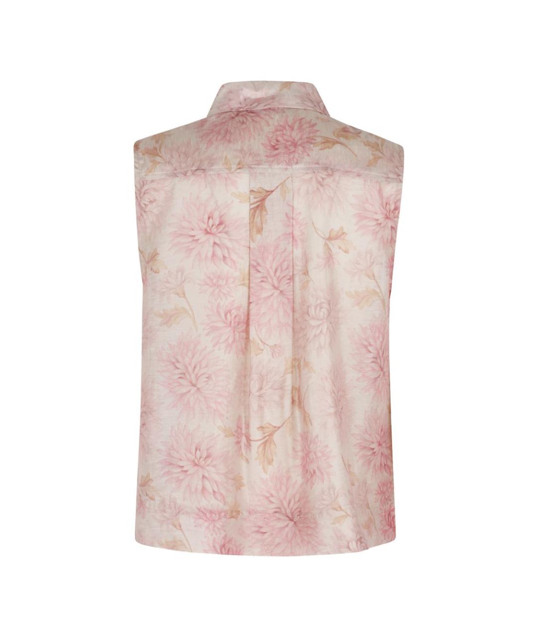 SEVENTY Розовая полиамидовая блузы, фото 2