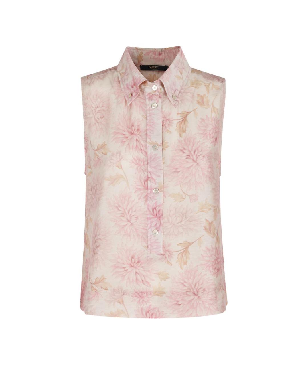 SEVENTY Розовая полиамидовая блузы, фото 3