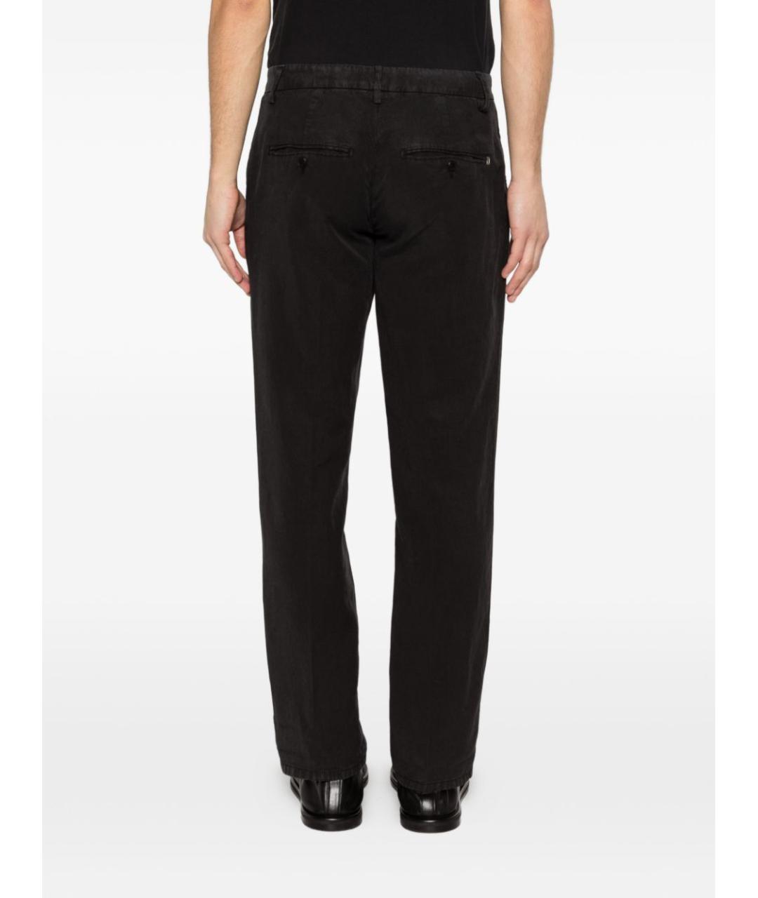DONDUP Черные льняные повседневные брюки, фото 4