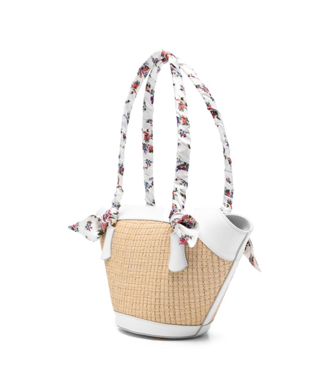 DOLCE&GABBANA Бежевая пелетеная сумка тоут, фото 4