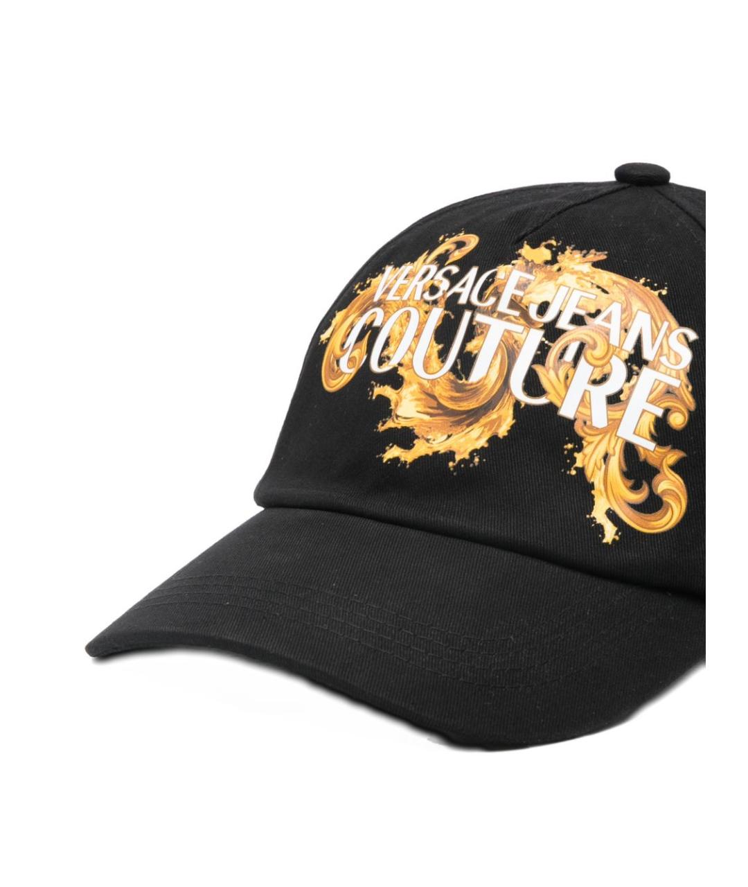 VERSACE JEANS COUTURE Черная хлопковая кепка/бейсболка, фото 3