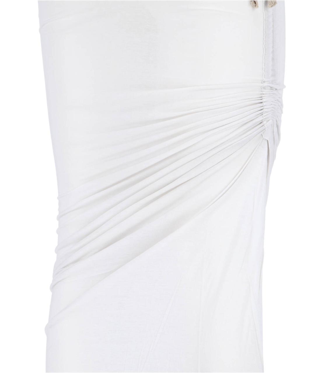 RICK OWENS DRKSHDW Серая хлопковая юбка макси, фото 5