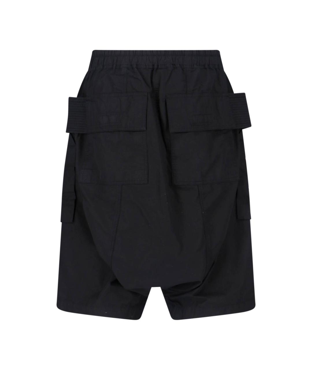 RICK OWENS DRKSHDW Черные хлопковые шорты, фото 2