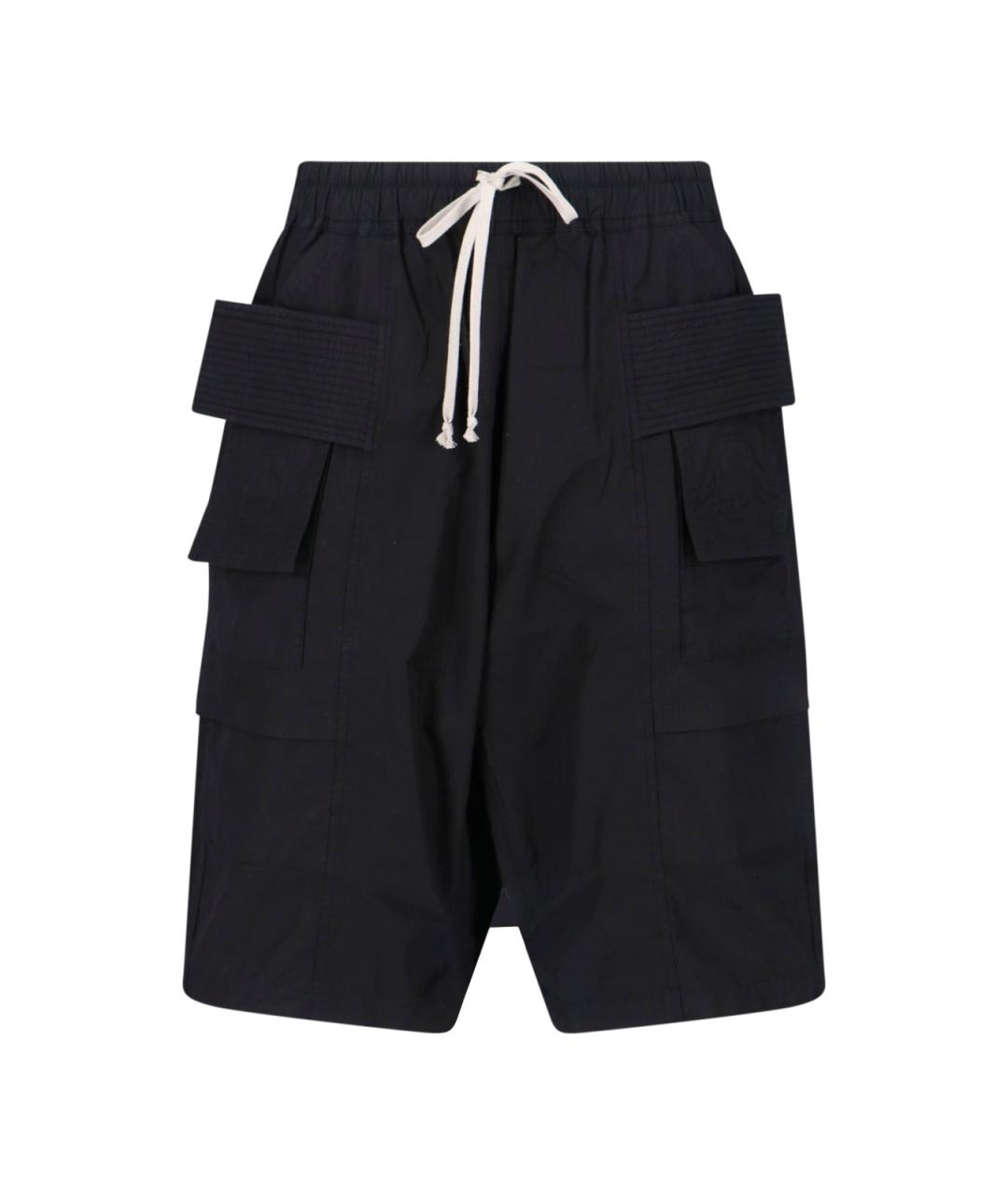 RICK OWENS DRKSHDW Черные хлопковые шорты, фото 1