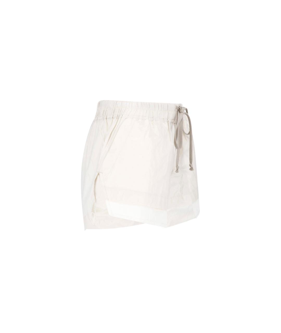 RICK OWENS DRKSHDW Белые полиамидовые шорты, фото 3