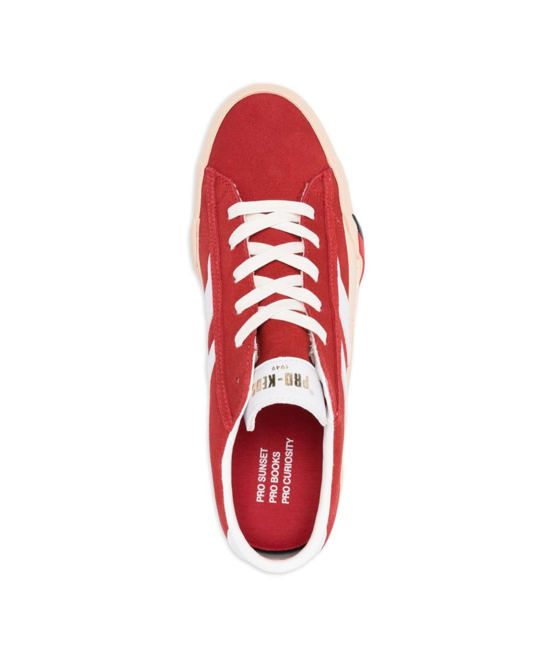 PRO-KEDS Красные замшевые низкие кроссовки / кеды, фото 4