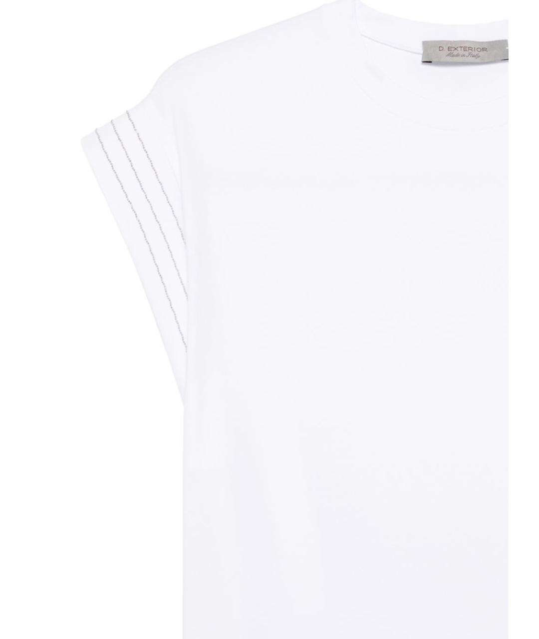 D.EXTERIOR Белая хлопковая футболка, фото 3