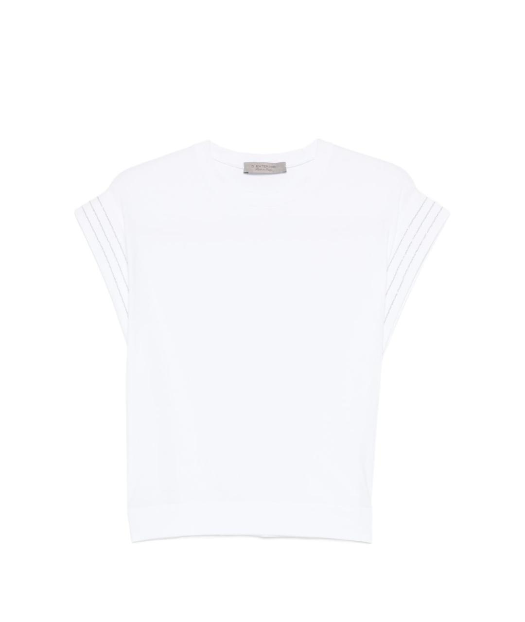 D.EXTERIOR Белая хлопковая футболка, фото 1