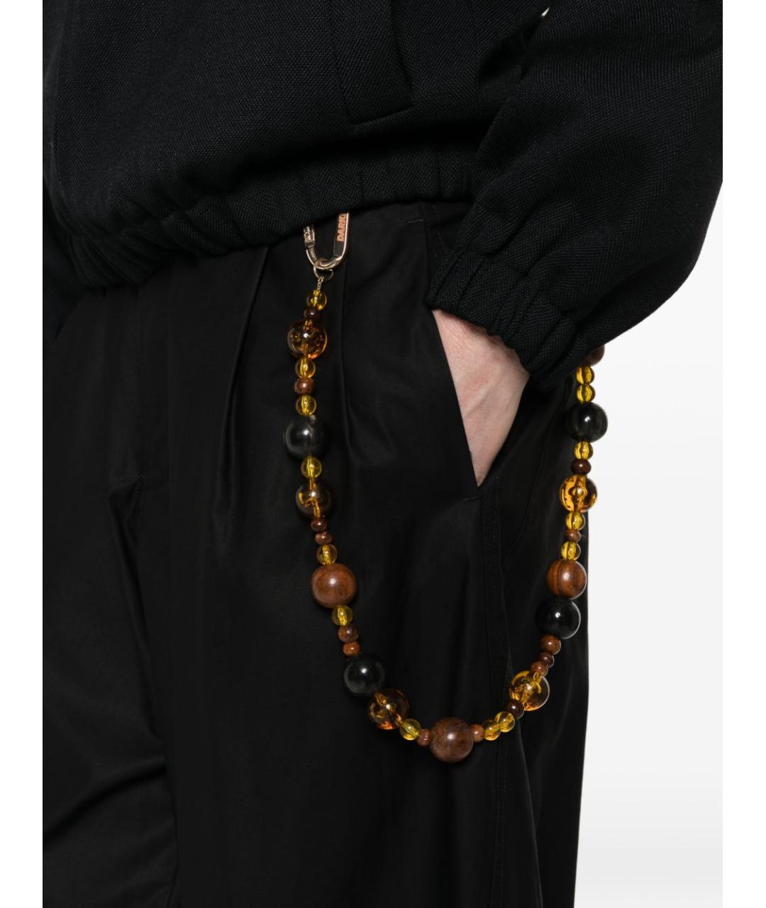 DARKPARK Черные хлопковые прямые брюки, фото 2