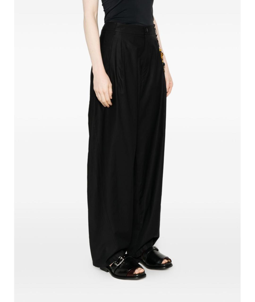 DARKPARK Черные хлопковые прямые брюки, фото 4