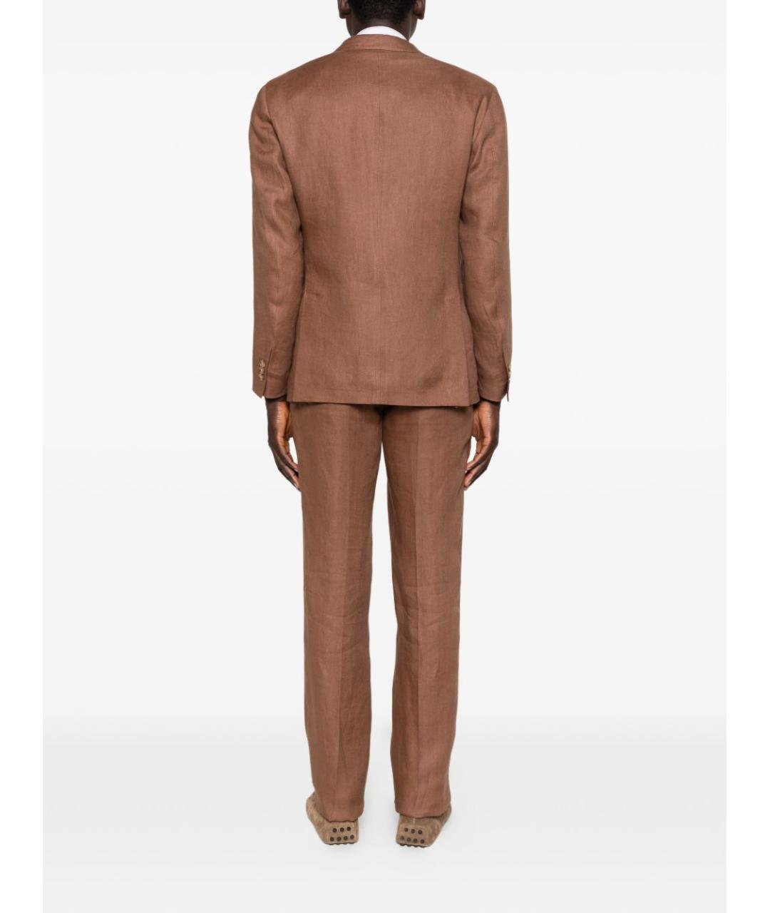LARDINI Коричневый классический костюм, фото 5
