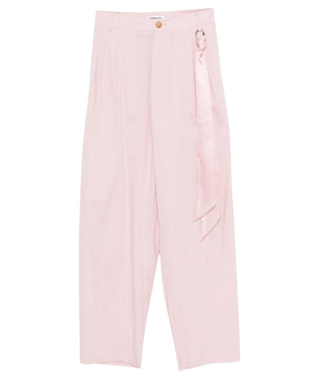 DARKPARK Розовые хлопковые прямые брюки, фото 1