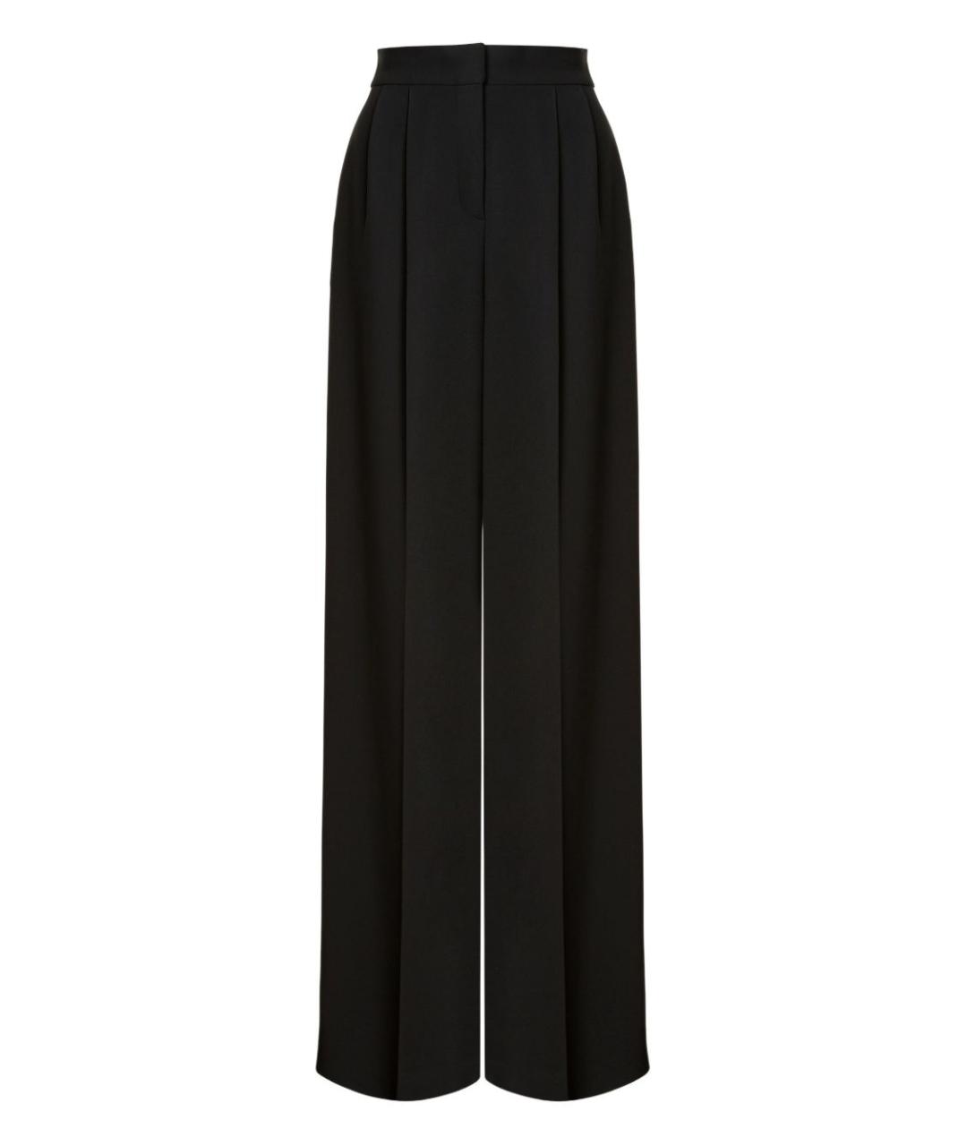 ALBERTA FERRETTI Черные вискозные брюки широкие, фото 1