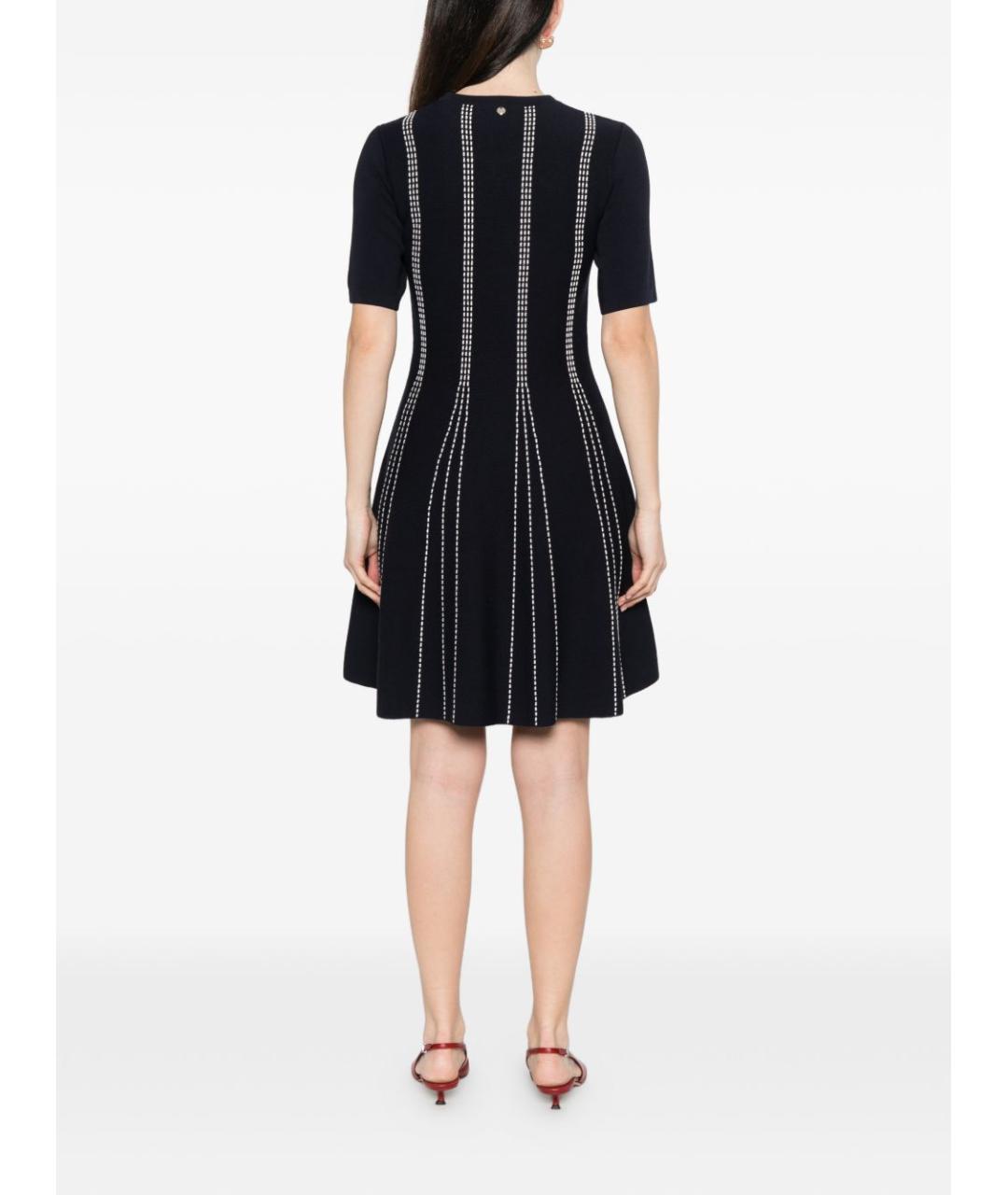 LIU JO Синее вискозное повседневное платье, фото 5