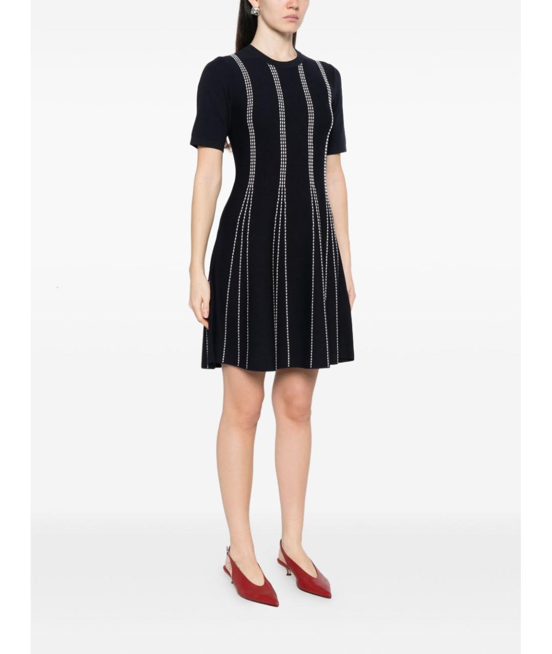 LIU JO Синее вискозное повседневное платье, фото 2