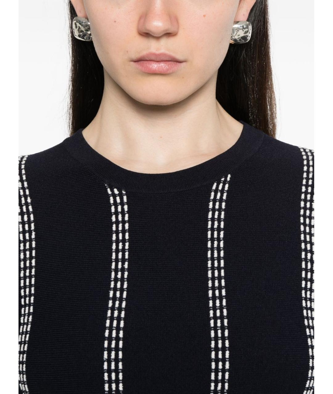 LIU JO Синее вискозное повседневное платье, фото 3