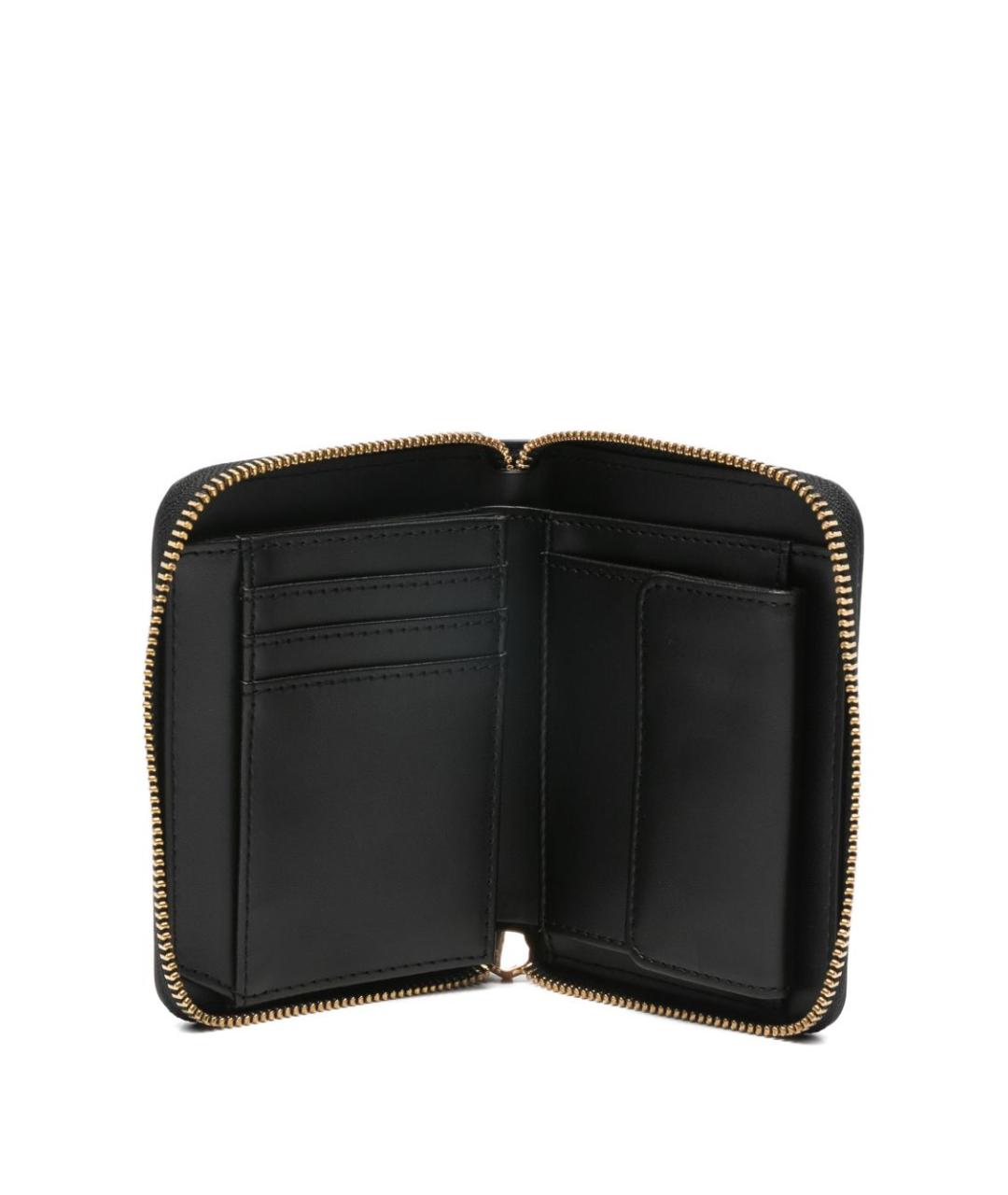 LOVE MOSCHINO Черный кожаный кошелек, фото 2