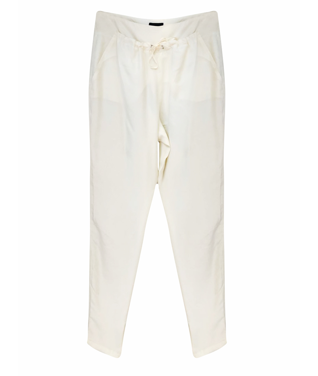 GIORGIO ARMANI Белые шелковые брюки узкие, фото 1