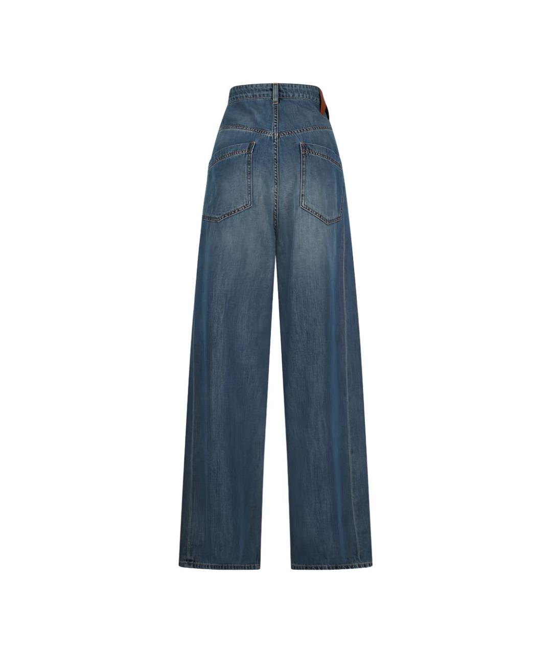 DARKPARK Синие хлопковые прямые джинсы, фото 2