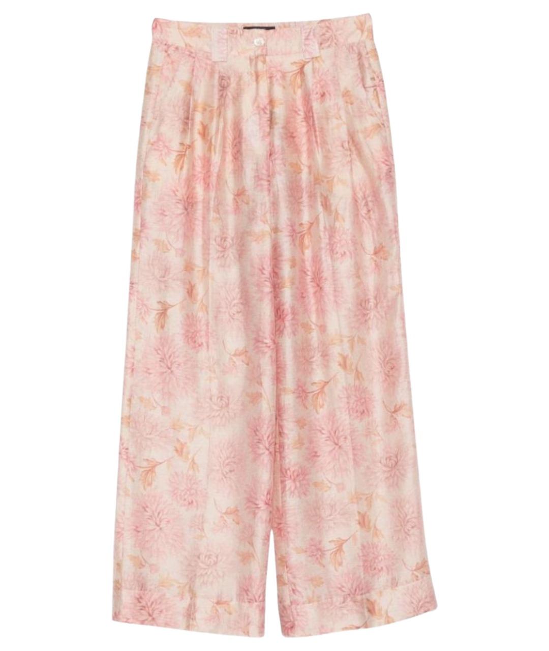 SEVENTY Розовые прямые брюки, фото 1