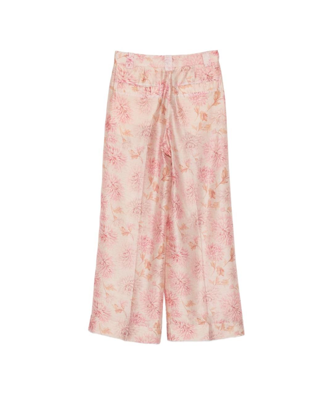 SEVENTY Розовые прямые брюки, фото 2