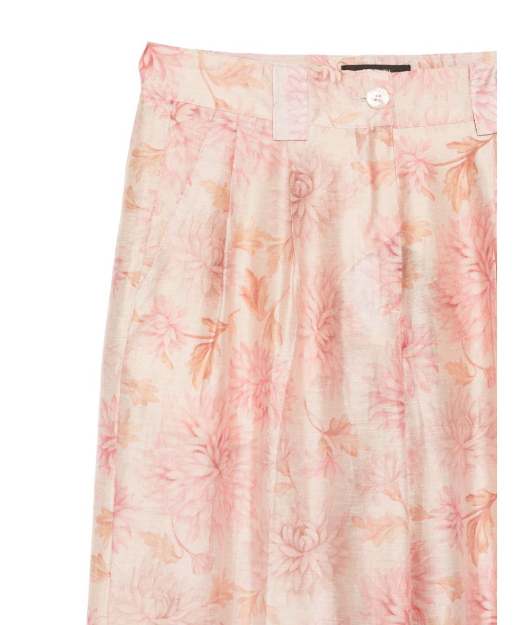 SEVENTY Розовые прямые брюки, фото 3