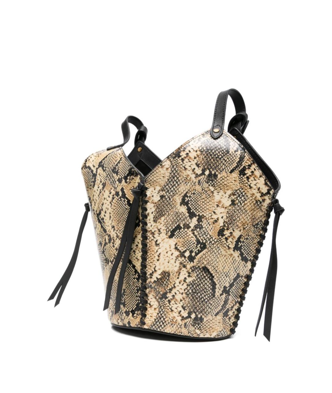 ISABEL MARANT Бежевая кожаная сумка через плечо, фото 3