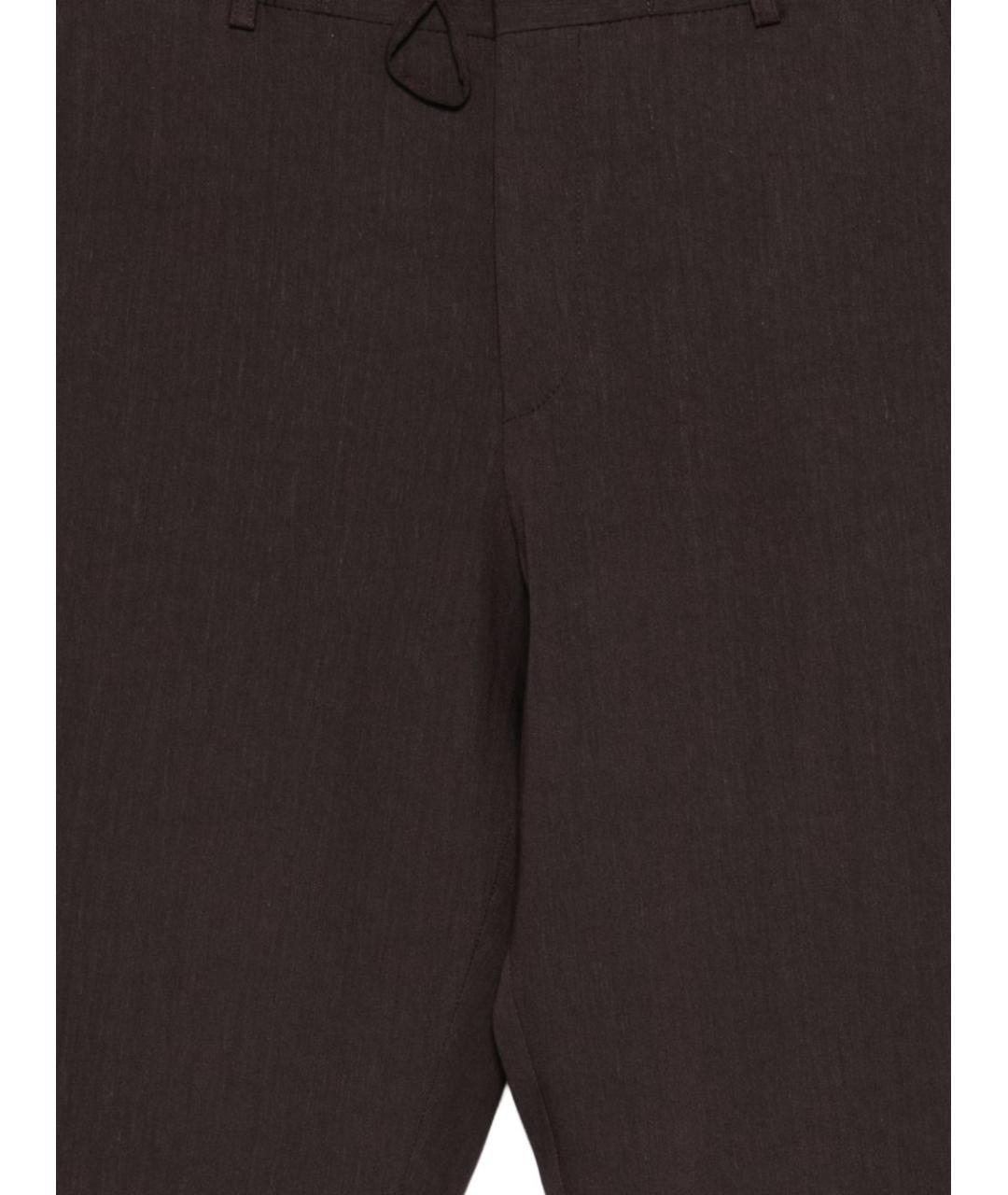 HUGO BOSS Коричневые полиэстеровые повседневные брюки, фото 2