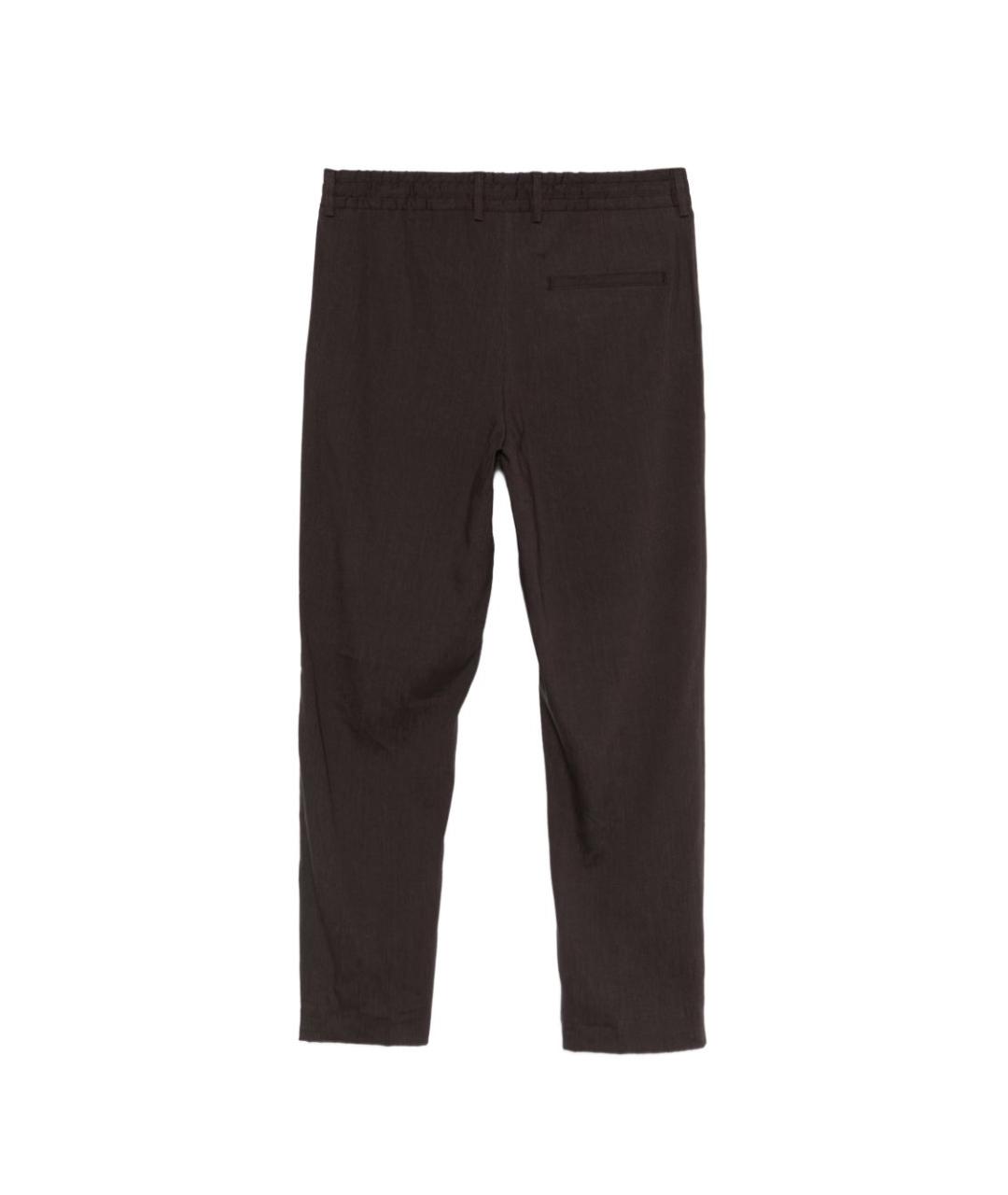 HUGO BOSS Коричневые полиэстеровые повседневные брюки, фото 3