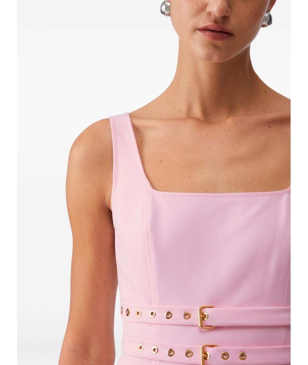 LIU JO Розовое полиэстеровое повседневное платье, фото 2